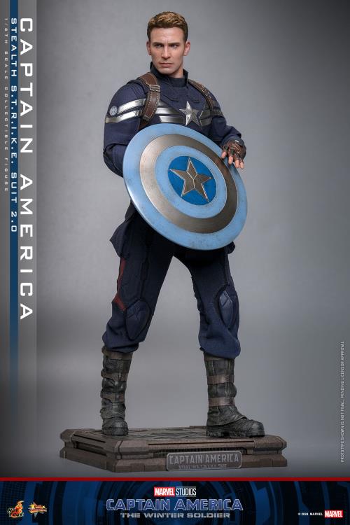 Captain America: The Winter Soldier MMS783 Captain America (Stealth S.T.R.I.K.E. Suit 2.0) 1/6th Scale Collectible Figure Gallery Image 6