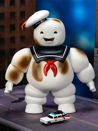 Ghostbusters Nano Scene Hollywood Rides Stay Puft Marshmallow Man with Nano Ecto-1 Gallery Image 2