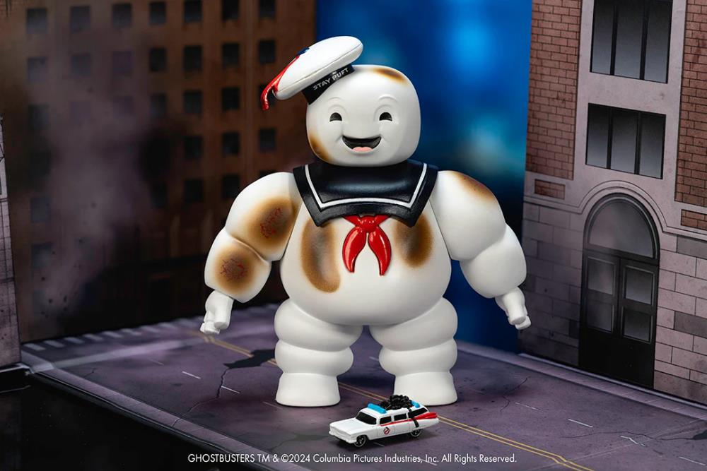Ghostbusters Nano Scene Hollywood Rides Stay Puft Marshmallow Man with Nano Ecto-1 Gallery Image 6