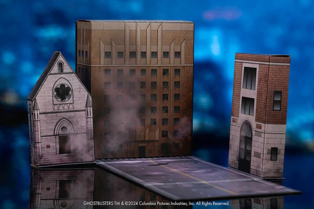Ghostbusters Nano Scene Hollywood Rides Stay Puft Marshmallow Man with Nano Ecto-1 Gallery Image 10