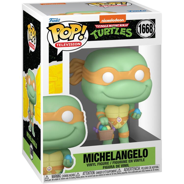 Teenage Mutant Ninja Turtles Pop! Television #1668 Michelangelo with Easter Basket Gallery Image 3
