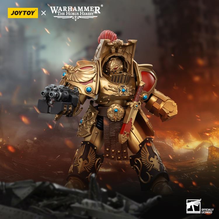 Warhammer: The Horus Heresy Legio Custodes Aquilon Terminator Squad Aquilon with Lastrum Storm Bolter 1/18 Scale Action Figure Gallery Image 3