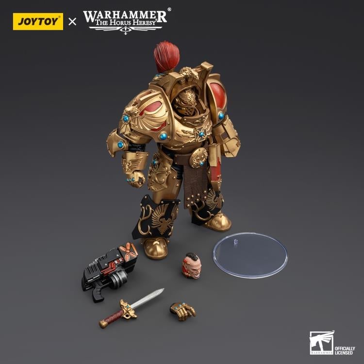 Warhammer: The Horus Heresy Legio Custodes Aquilon Terminator Squad Aquilon with Twin-Linked Adrathic Destructor 1/18 Scale Action Figure Gallery Image 8