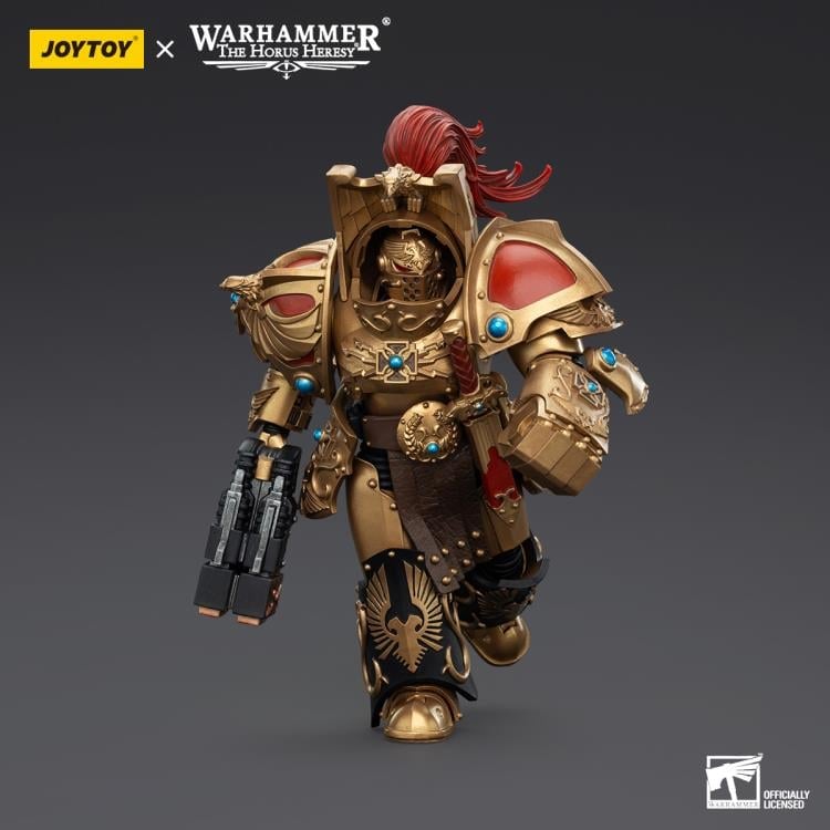 Warhammer: The Horus Heresy Legio Custodes Aquilon Terminator Squad Aquilon with Twin-Linked Adrathic Destructor 1/18 Scale Action Figure Gallery Image 6
