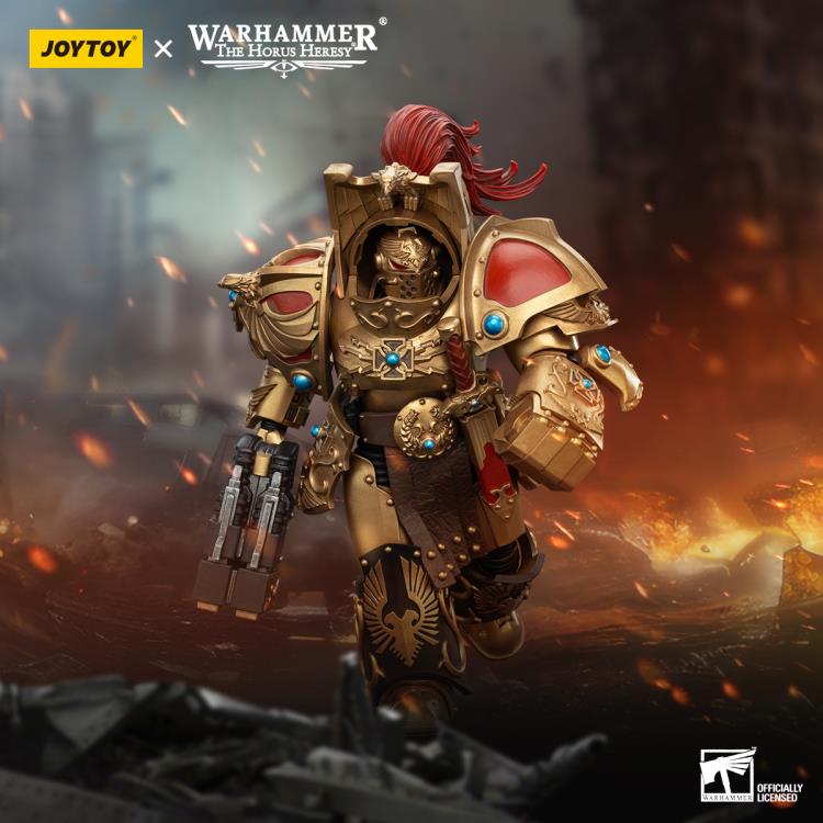 Warhammer: The Horus Heresy Legio Custodes Aquilon Terminator Squad Aquilon with Twin-Linked Adrathic Destructor 1/18 Scale Action Figure Gallery Image 3