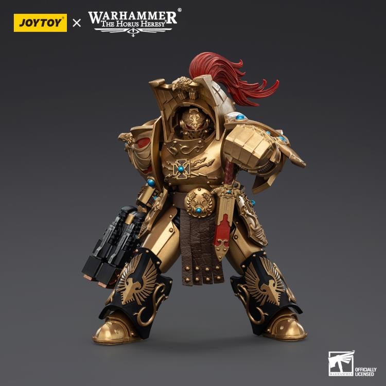 Warhammer: The Horus Heresy Legio Custodes Aquilon Terminator Squad Aquilon with Twin-Linked Adrathic Destructor 1/18 Scale Action Figure Gallery Image 7