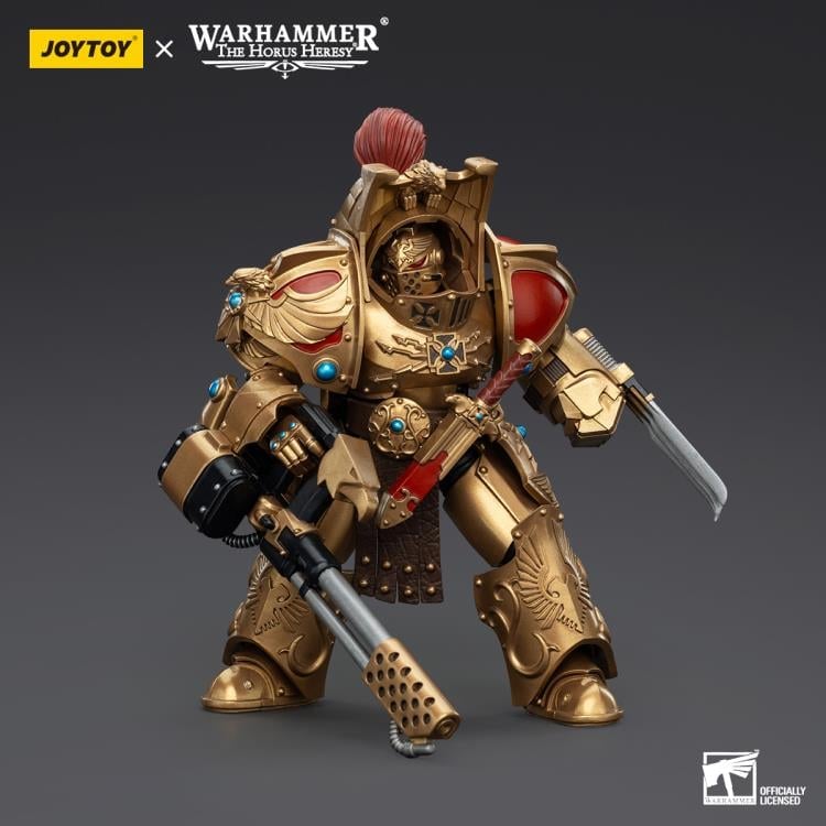 Warhammer: The Horus Heresy Legio Custodes Aquilon Terminator Squad Aquilon with Infernus Firepike 1/18 Scale Action Figure Gallery Image 6