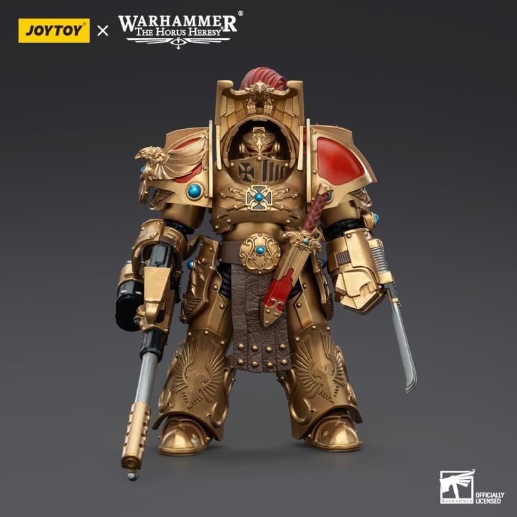 Warhammer: The Horus Heresy Legio Custodes Aquilon Terminator Squad Aquilon with Infernus Firepike 1/18 Scale Action Figure Gallery Image 4