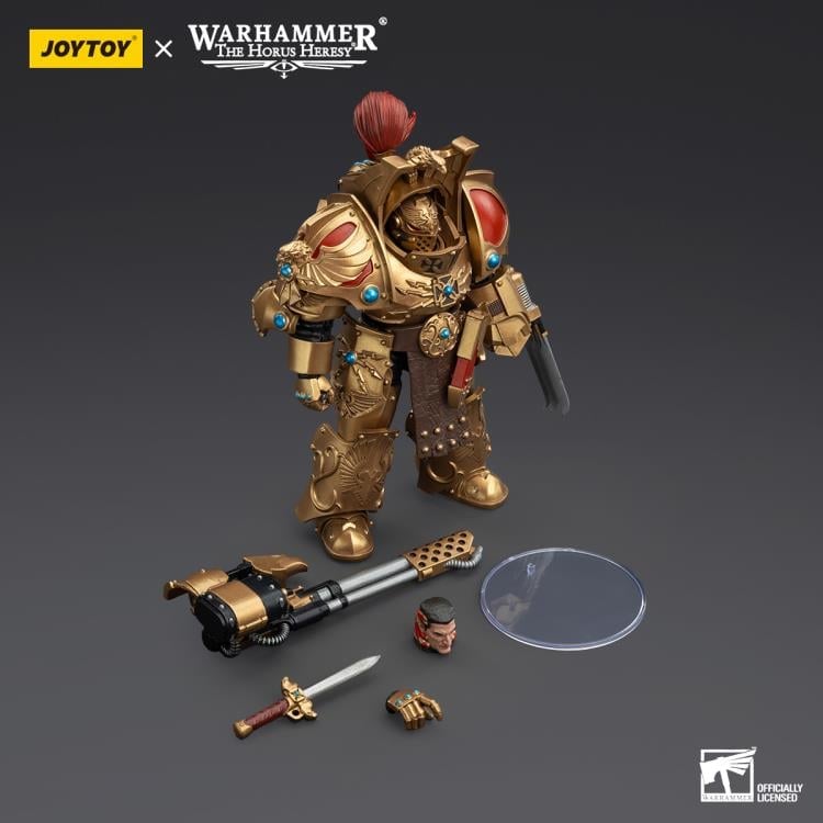 Warhammer: The Horus Heresy Legio Custodes Aquilon Terminator Squad Aquilon with Infernus Firepike 1/18 Scale Action Figure Gallery Image 8