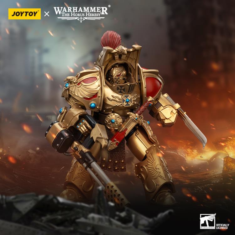 Warhammer: The Horus Heresy Legio Custodes Aquilon Terminator Squad Aquilon with Infernus Firepike 1/18 Scale Action Figure Gallery Image 3