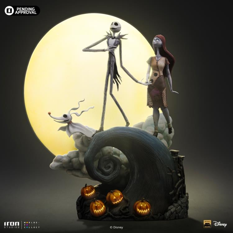 The Nightmare Before Christmas Jack and Sally 1/10 Deluxe Art Scale Limited Edition Statue Gallery Image 5