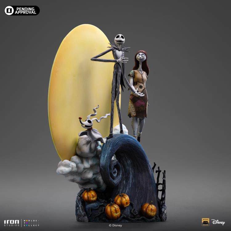 The Nightmare Before Christmas Jack and Sally 1/10 Deluxe Art Scale Limited Edition Statue Gallery Image 6