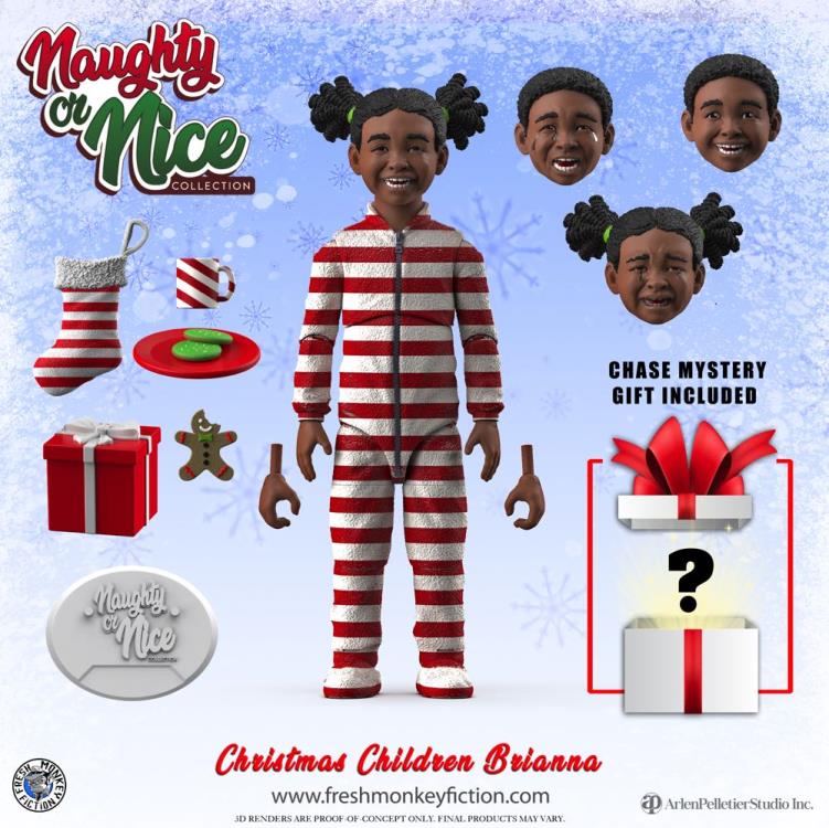 Naughty or Nice Collection Christmas Children Brianna 1/12 Scale BBTS Exclusive Action Figure Gallery Image 3