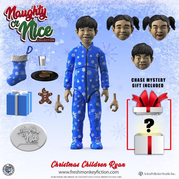 Naughty or Nice Collection Christmas Children Ryan 1/12 Scale BBTS Exclusive Action Figure Gallery Image 3