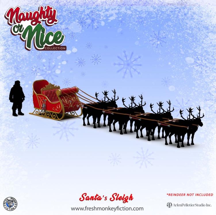 Naughty or Nice Collection 1/12 Scale BBTS Exclusive Santa's Sleigh Gallery Image 5