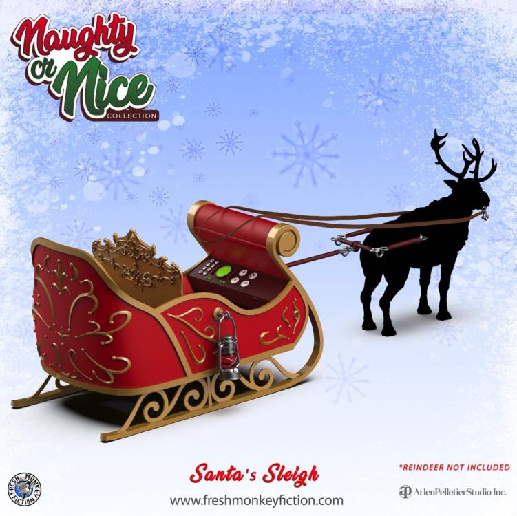 Naughty or Nice Collection 1/12 Scale BBTS Exclusive Santa's Sleigh Gallery Image 4