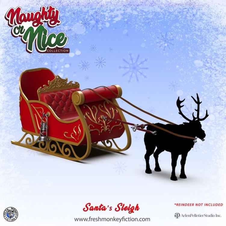 Naughty or Nice Collection 1/12 Scale BBTS Exclusive Santa's Sleigh Gallery Image 3