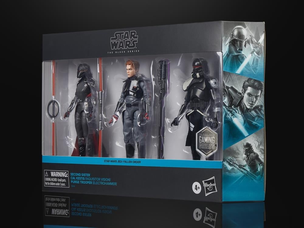 Star Wars The Black Series Gaming Greats 6" Second Sister, Cal Kestis and Purge Trooper Exclusive Action Figure Three-Pack (Jedi: Fallen Order) Gallery Image 14