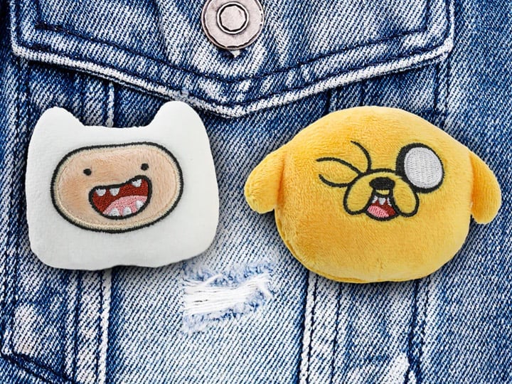 Adventure Time Jake & Finn Plush Pin Set Gallery Image 1