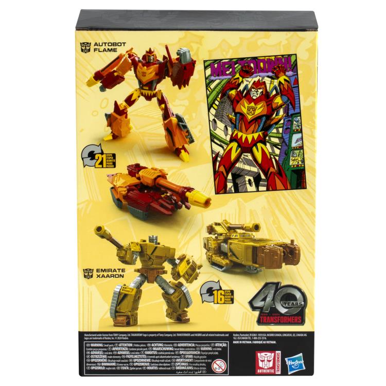 トランスフォーマー　フレイム　ザロン Transformers Generations 40th Anniversary Autobot Flame & Emirate