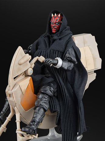 Star Wars: The Black Series Darth Maul & Sith Speeder Exclusive Action Figure & Vehicle Set (The Phantom Menace) Gallery Image 2
