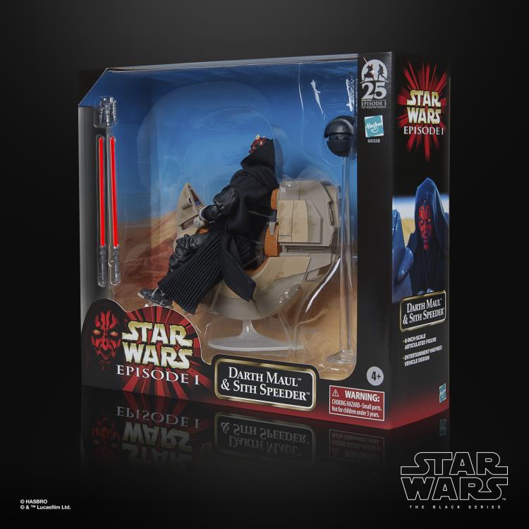 Star Wars: The Black Series Darth Maul & Sith Speeder Exclusive Action Figure & Vehicle Set (The Phantom Menace) Gallery Image 15
