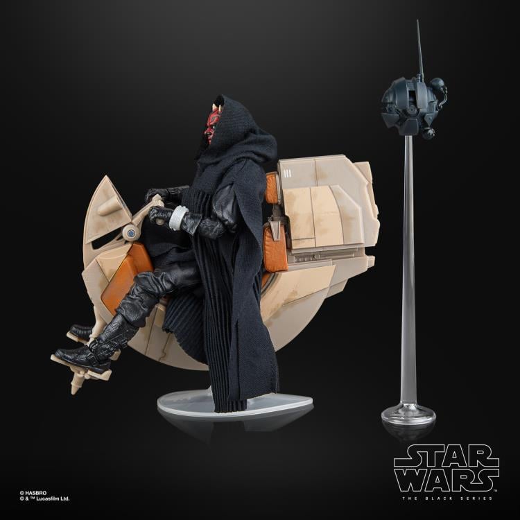 Star Wars: The Black Series Darth Maul & Sith Speeder Exclusive Action Figure & Vehicle Set (The Phantom Menace) Gallery Image 4