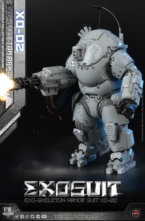 Future Series EXO-Skeleton Armor Suit XO-02 1/18 Scale Action Figure Set Gallery Image 14