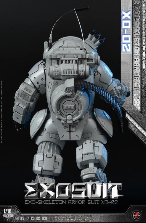 Future Series EXO-Skeleton Armor Suit XO-02 1/18 Scale Action Figure Set Gallery Image 16