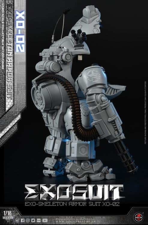 Future Series EXO-Skeleton Armor Suit XO-02 1/18 Scale Action Figure Set Gallery Image 15