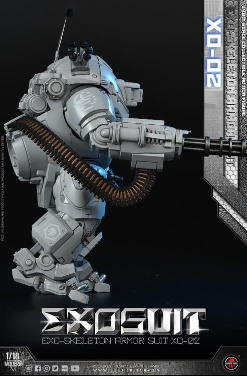 Future Series EXO-Skeleton Armor Suit XO-02 1/18 Scale Action Figure Set Gallery Image 13