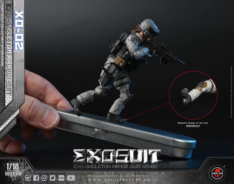 Future Series EXO-Skeleton Armor Suit XO-02 1/18 Scale Action Figure Set Gallery Image 10