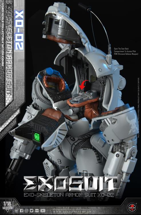Future Series EXO-Skeleton Armor Suit XO-02 1/18 Scale Action Figure Set Gallery Image 30
