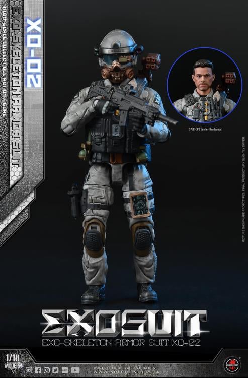 Future Series EXO-Skeleton Armor Suit XO-02 1/18 Scale Action Figure Set Gallery Image 28