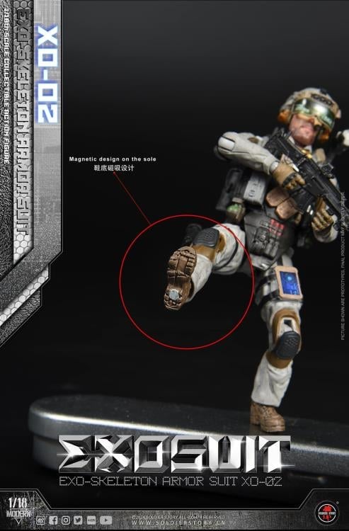 Future Series EXO-Skeleton Armor Suit XO-02 1/18 Scale Action Figure Set Gallery Image 33