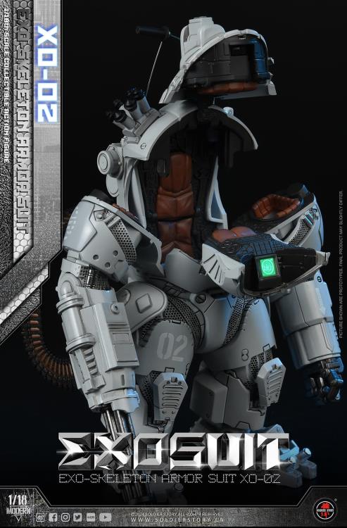 Future Series EXO-Skeleton Armor Suit XO-02 1/18 Scale Action Figure Set Gallery Image 22