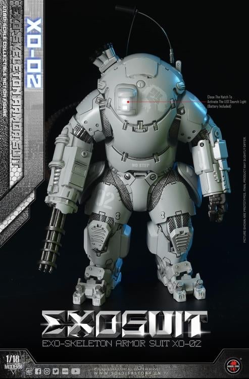 Future Series EXO-Skeleton Armor Suit XO-02 1/18 Scale Action Figure Set Gallery Image 12