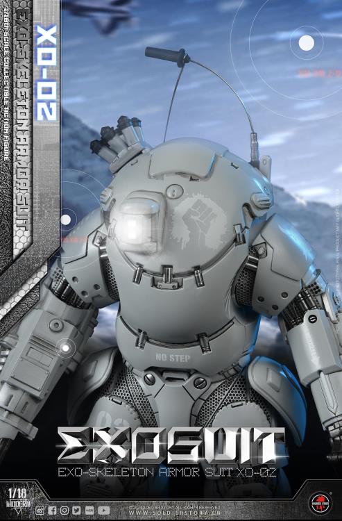 Future Series EXO-Skeleton Armor Suit XO-02 1/18 Scale Action Figure Set Gallery Image 7
