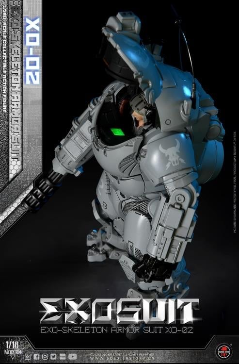 Future Series EXO-Skeleton Armor Suit XO-02 1/18 Scale Action Figure Set Gallery Image 20