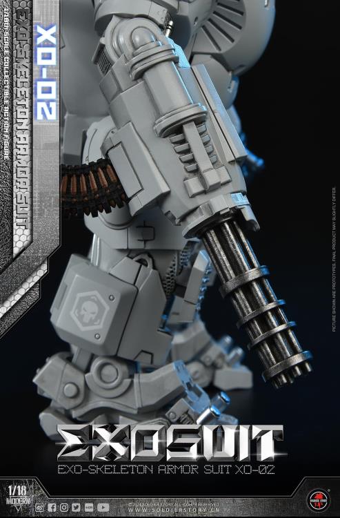 Future Series EXO-Skeleton Armor Suit XO-02 1/18 Scale Action Figure Set Gallery Image 26