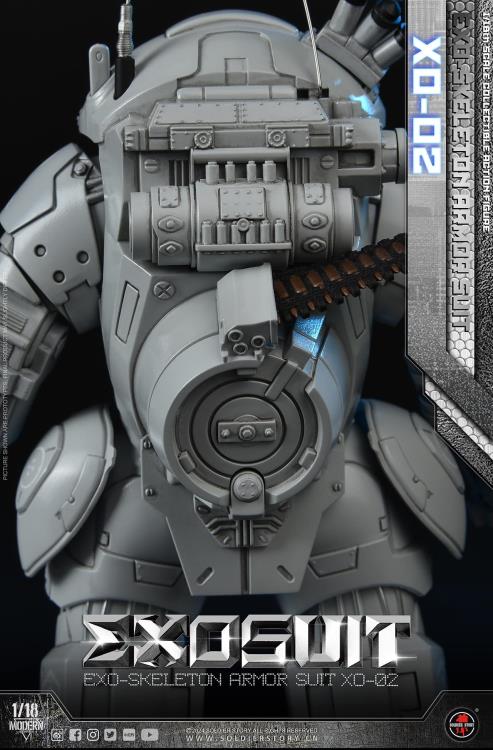 Future Series EXO-Skeleton Armor Suit XO-02 1/18 Scale Action Figure Set Gallery Image 21