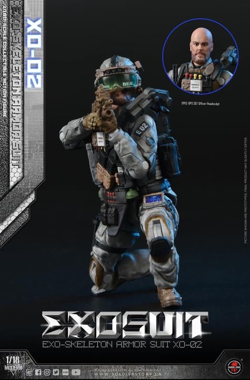 Future Series EXO-Skeleton Armor Suit XO-02 1/18 Scale Action Figure Set Gallery Image 29