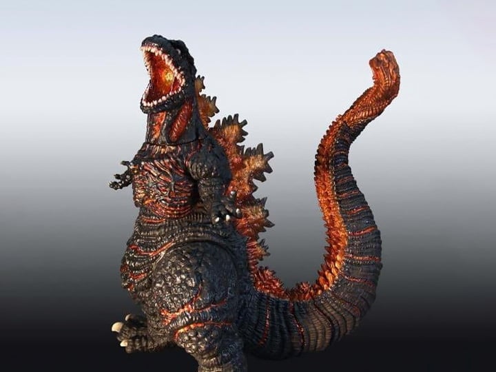 GODZILLA #Retrofuture ver.🩵 Flame Water 1995 Godzilla Retrofuture SHALLOW Ver2【S】 鉢・プランター