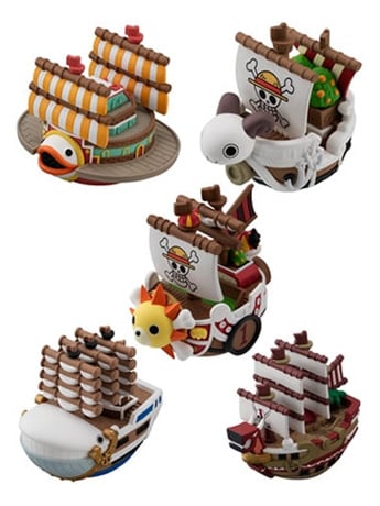 One Piece Grandline YuraColle Series One Box of 6 Ships Gallery Image 2