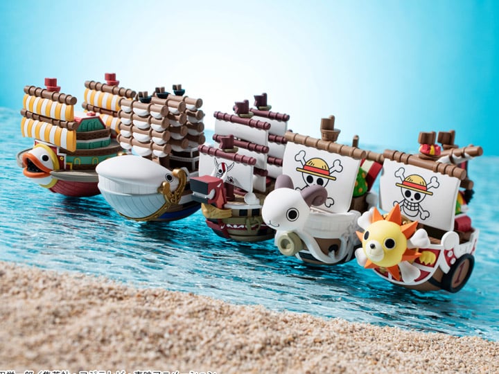 One Piece Grandline YuraColle Series One Box of 6 Ships Gallery Image 1