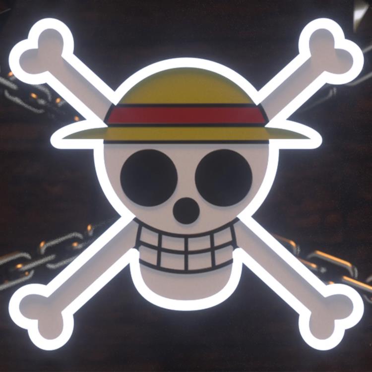 One Piece Straw Hat Jolly Roger Neon Otaku Sign Gallery Image 5