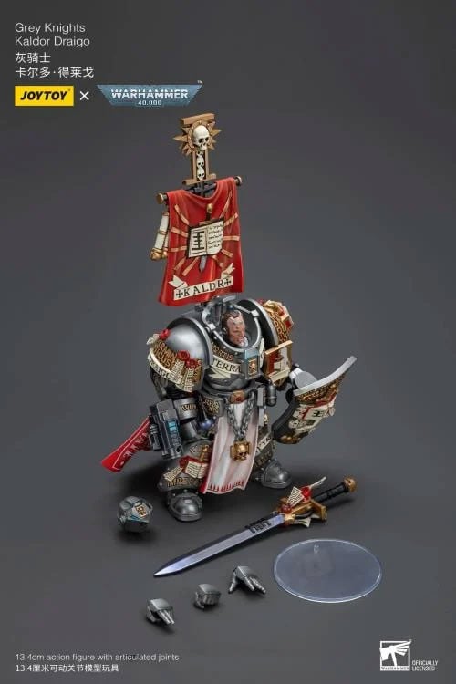 Warhammer 40k Grey Knights Kaldor Draigo 1/18 Scale Action Figure (Reissue) Gallery Image 12