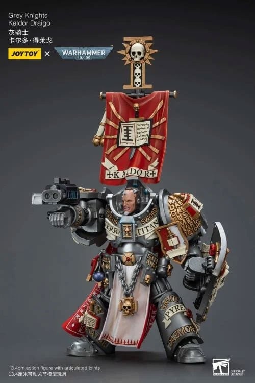 Warhammer 40k Grey Knights Kaldor Draigo 1/18 Scale Action Figure (Reissue) Gallery Image 9