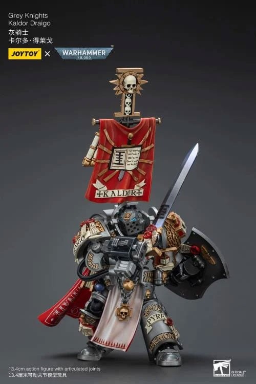 Warhammer 40k Grey Knights Kaldor Draigo 1/18 Scale Action Figure (Reissue) Gallery Image 6