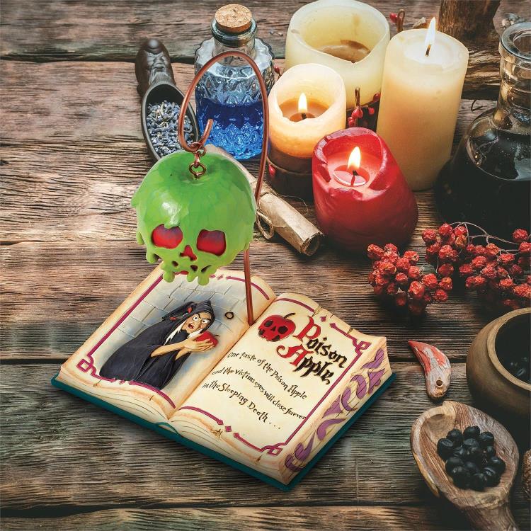 Snow White and the Seven Dwarfs Disney Traditions Poisoned Apple Book Figurine (Jim Shore) Gallery Image 4